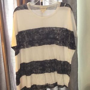 Pure DKNY wide striped top